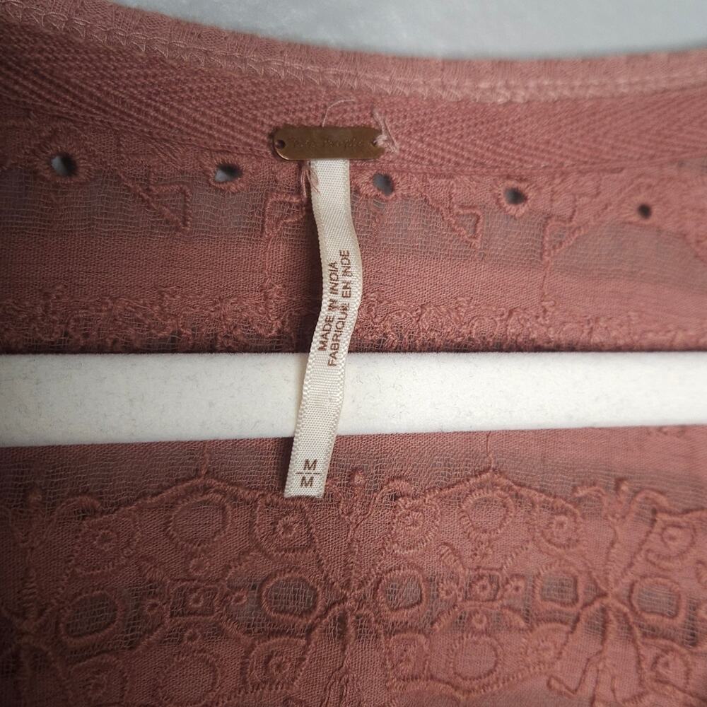 Free people Blush Persian nights bell sleeve top - Picture 7 of 8